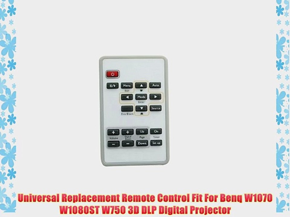 Universal Replacement Remote Control Fit For Benq W1070 W1080ST W750 3D DLP Digital Projector