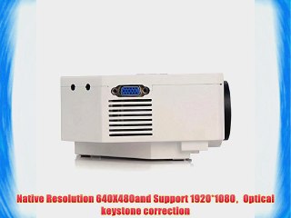 Tonsee(TM) Good Quality 1200lumens 1080P HD Home Theater 3D HDMI USB Video Game LED LCD Mini