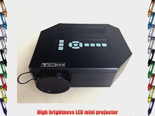 Aketek Mini Led Projector HDMI Home Theater LED Projector Support HDMI VGA AV USB HDMI Portable