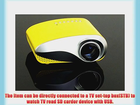 Aketek Newest LCD Home Theater Cinema Projector LED Multimedia Portable Video Pico Micro Small