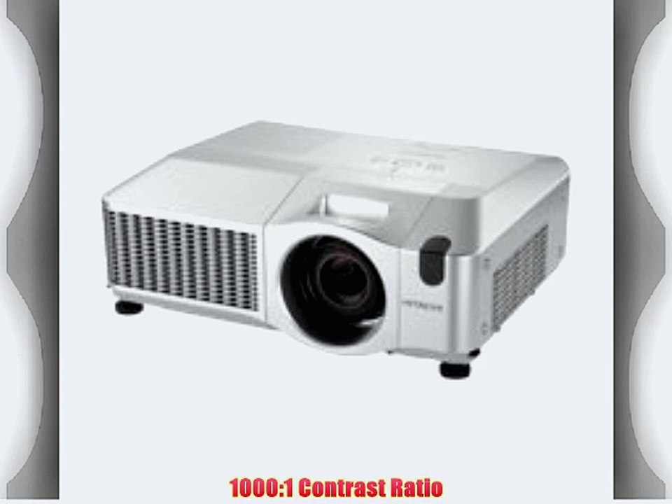 Hitachi CP-X505 XGA 3500 Lumens1000:1 Contrast Ratio 15.6Lbs Networkable 16-Watts of Audio