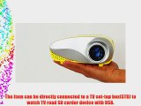 Aketek Newest Upgraded K10 LED Mini Portable Projector Pico Home Projector Cinema Theater PC