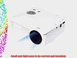 Aketek Multimedia AV HDMI VGA Home Theater LED Digital Video Mini Projector(White)