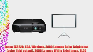 Epson EX5220 XGA Wireless 3000 Lumens Color Brightness (color light output) 3000 Lumens White