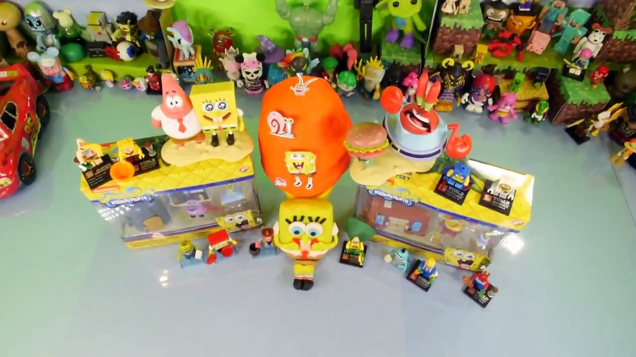 Play Doh Spongebob Squarepants NEW Toys Mini Playsets Surprise Egg DCTC Playdough Videos