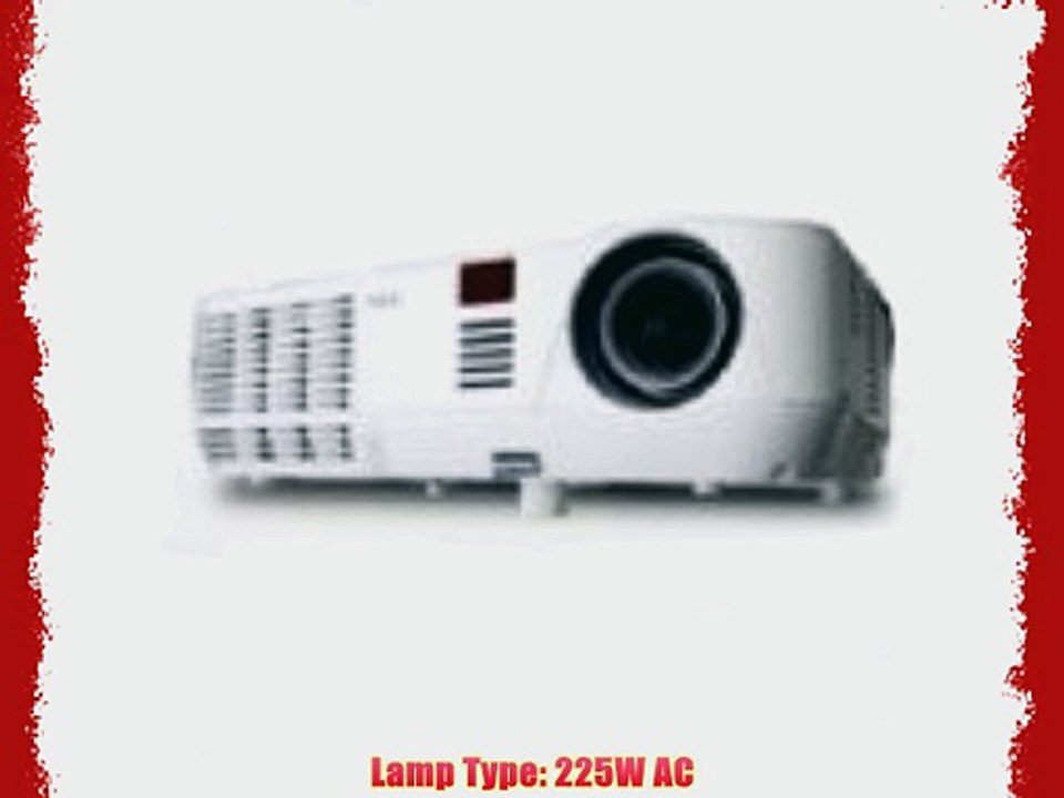 NEC NP-V300W - DLP projector - 3D Ready - 3000 ANSI lumens - WXGA (1280 x 800) - widescreen