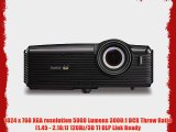 ViewSonic PRO8500 XGA DLP Projector - 120Hz/3D Ready 5000 Lumens 3000:1 DCR