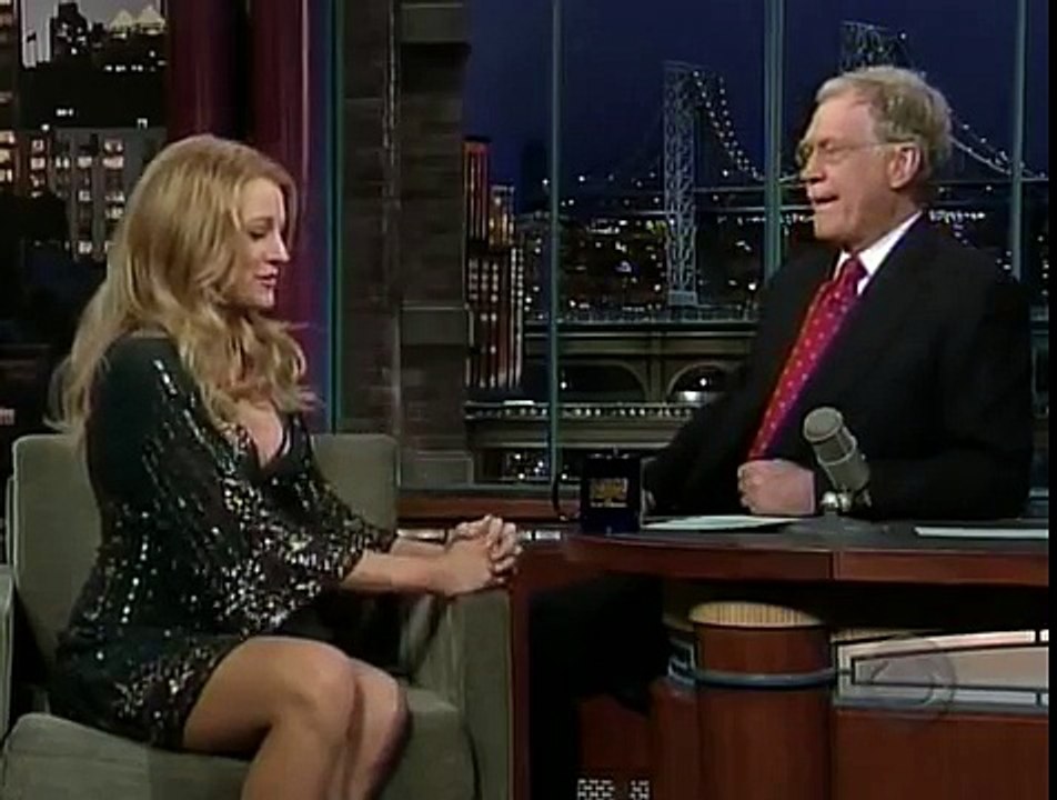 Blake Lively The Late Show with David Letterman