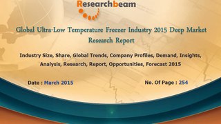 Global Ultra-Low Temperature Freezer Industry Growth, Analysis, Size, Share, Forecast  2015