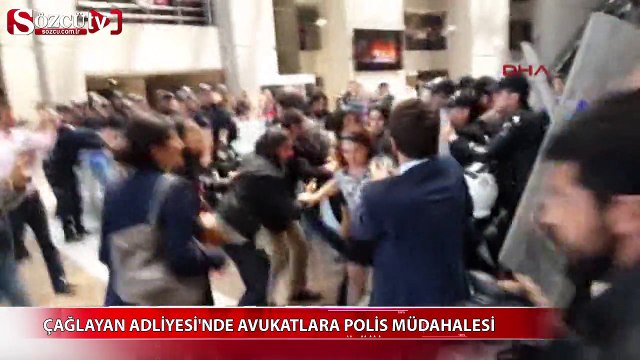 Çağlayan Adliyesi'nde avukatlara polis müdahalesi