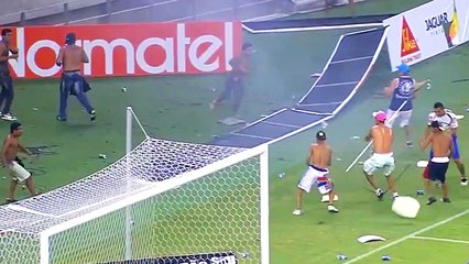 Maç bitti ortalık savaş alanına döndü