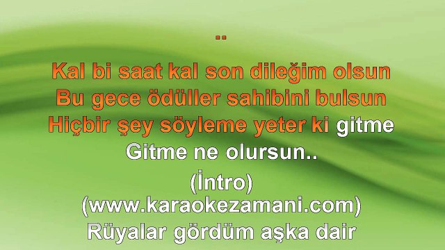 Esra Balamir - Kal Bi Saat - (Feat. Tan) - (2010) - TÜRKÇE KARAOKE