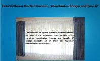 Best Curtains Coordinates Fringes and Tassels in Delhi
