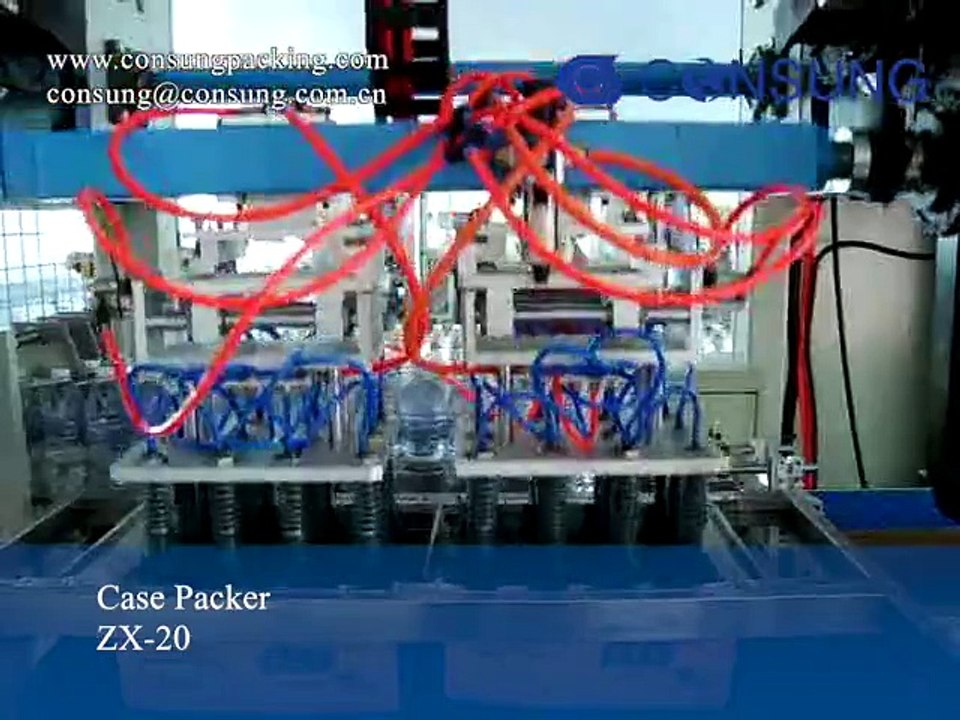 fully automatic case packer machine for PET bottle