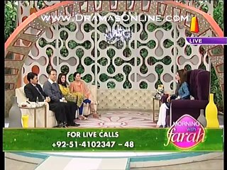 Dr. Shumaila Khan in Morning With Farah – 16th April 2015
