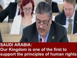 UNHRC debate: Hillel Neuer presents Raif Badawi award, urges Saudis to release him