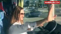AK Parti Genel Başkan Yardımcısı Hotar, Seçim Otobüsü Kullandı