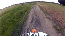 Angry Farmer yells at dirt biker