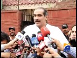 Khawaja Saad Raifque speaks to media after NA-125 decision -04 May 2015