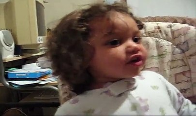 Baby saying bye bye Dammit!