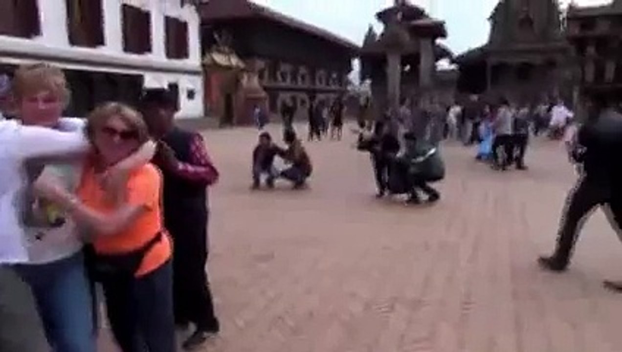 Nepal Earthquake- The moment ancient temples collapse.