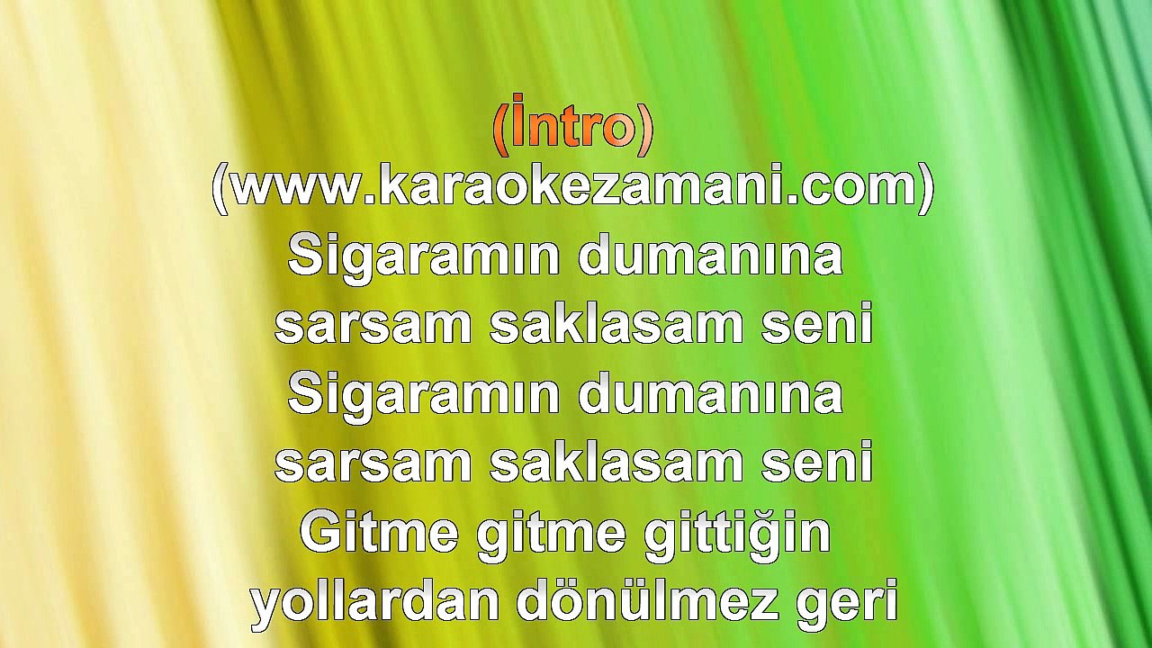 Ezginin Günlüğü - Sigaramın Dumanına Sarsam - 1980 - TÜRKÇE KARAOKE