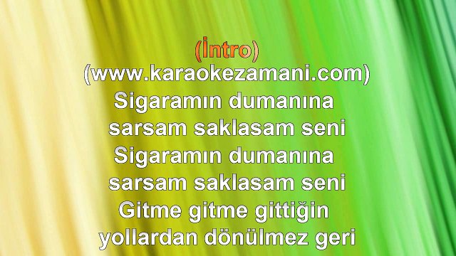 Ezginin Günlüğü - Sigaramın Dumanına Sarsam - 1980 - TÜRKÇE KARAOKE