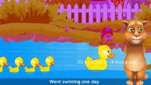 Tomcat Five Little Ducks English Rhyme With Lyrics | Cartoon Rhymes | Popular Rhymes