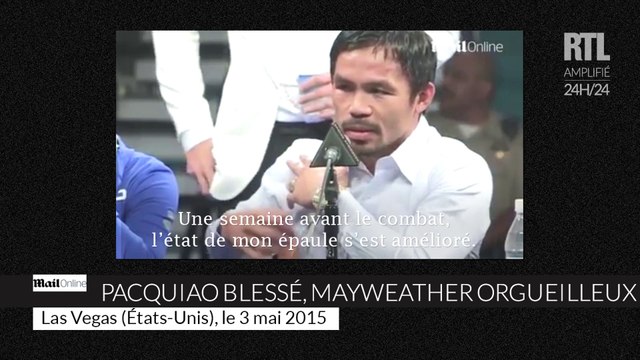 Les boxeurs Floyd Mayweather et Manny Pacquiao reviennent sur leurs blessures après le combat du siècle