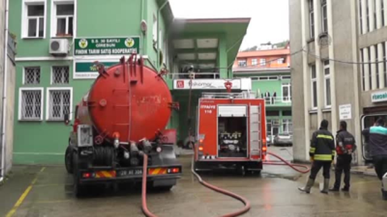 Fiskobirlik'te Yangın
