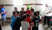 La joie des U13 E1 après leur victoire 4 à 2 contre l'US Minervois