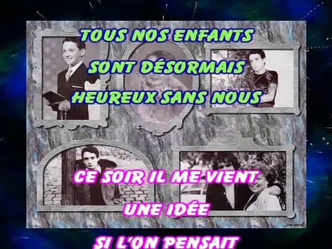 KARAOKE MICHEL SARDOU - Les vieux mariés