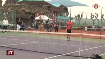 Tennis : Jo-Wilfried Tsonga à Aix-les-Bains