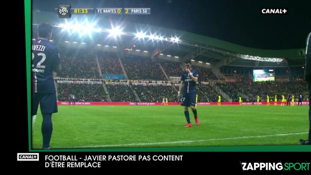 Nantes-PSG : Javier Pastore pas content d'être remplacé par Laurent Blanc