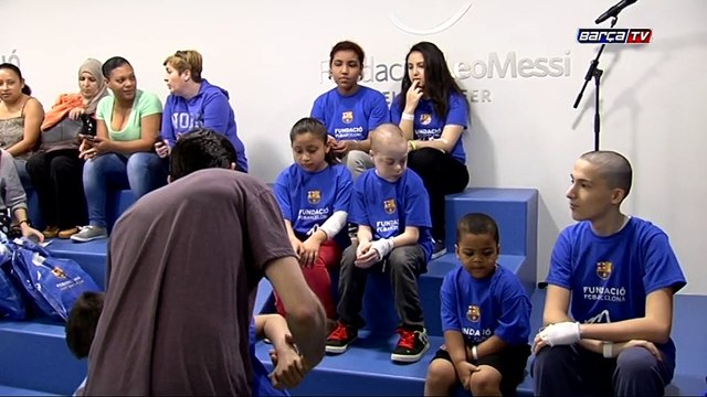 Inauguració zona Barça a l'Hospital Vall d'Hebrón