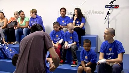 Inauguración zona Barça en el hospital Vall d'Hebrón (CAST)