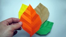 Origami - How To Make An Origami Leaf