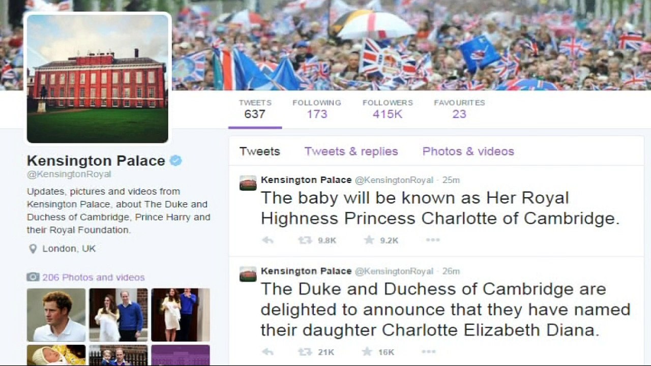 Royal princess named Charlotte Elizabeth Diana