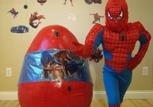 Spiderman Surprises Boy and Joins in the Fun