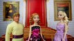 Barbie in Princess Power vs Maleficent  Super Sparkle saves Frozen Elsa Anna from spell at party