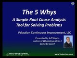 5 Whys Root Cause Analysis Problem Solving Tool--Video Training