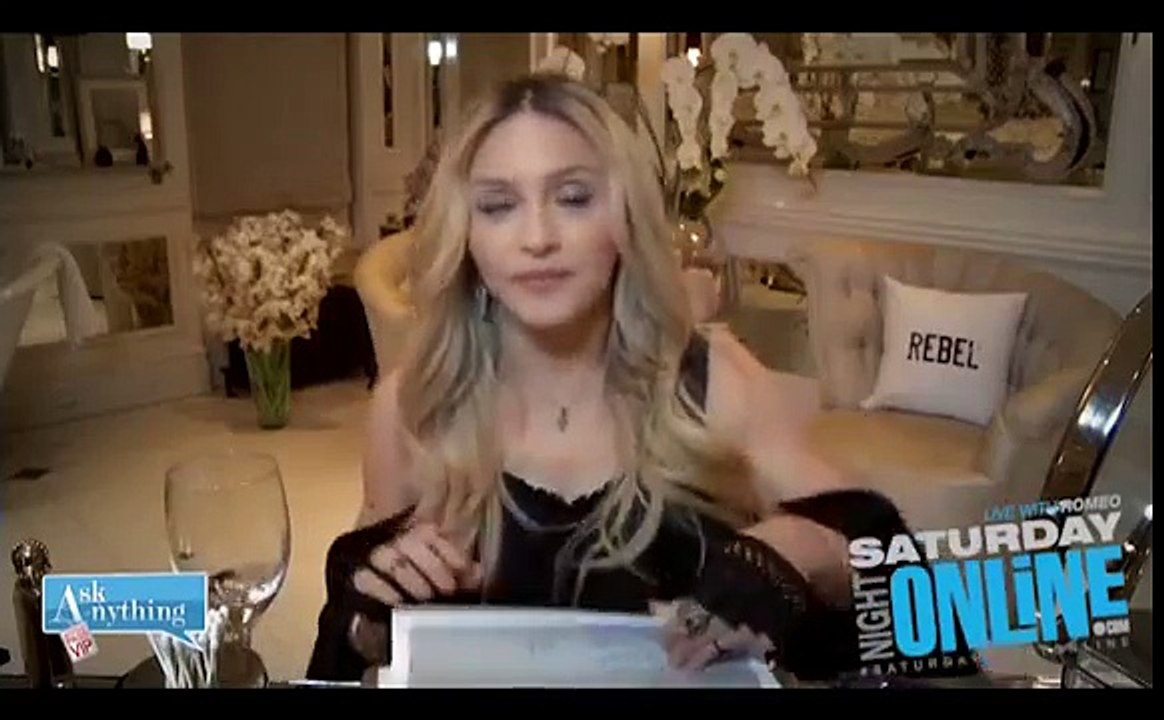 Madonna Interactive Chat w Romeo Saturday Night Online - AskAnythingChat (Low)