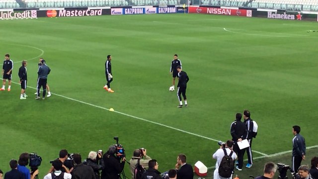 Ecco le immagini dell'allenamento del Real Madrid allo Juventus Stadium
