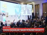 DİSK Başkanı Kani Beko Memur Sen'in başkanını Faruk Çelik'in önünde böyle azarladı