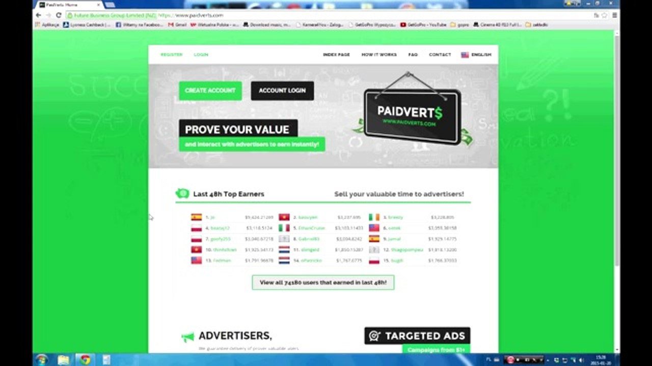 Jak zarabiać na PaidVerts i jak szybko klikać reklamy, zarabianie