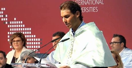 Rafa Nadal's speech at the ceremony at the European University of Madrid