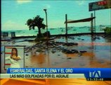Esmeraldas, Santa Elena y El Oro, las más golpeadas por el aguaje