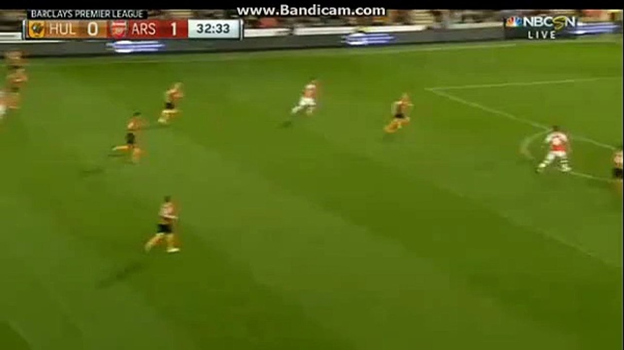Aaron Ramsey Goal Hull City 0-2 Arsenal | Premier League 2015