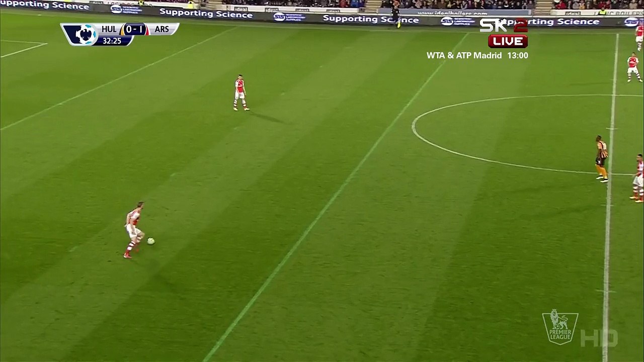 Aaron Ramsey 0:2 | Hull City - Arsenal 04.05.2015 HD