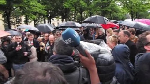 İstihbarat Yasa Tasarısına Protesto Eylemi